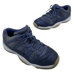 Nike Air Jordan Retro 11 XI GS Blue Moon Low Sneakers 580521-408 6Y Womens 7.5